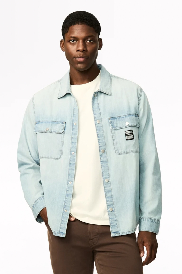 Buffalo Simon Oversized Denim Work Shirt