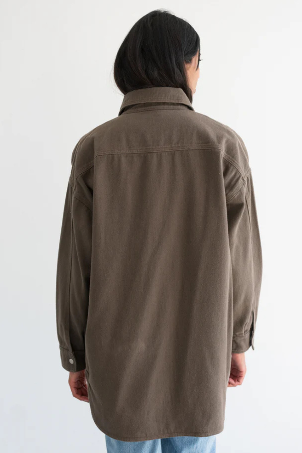 Shania Denim Jacket in Espresso