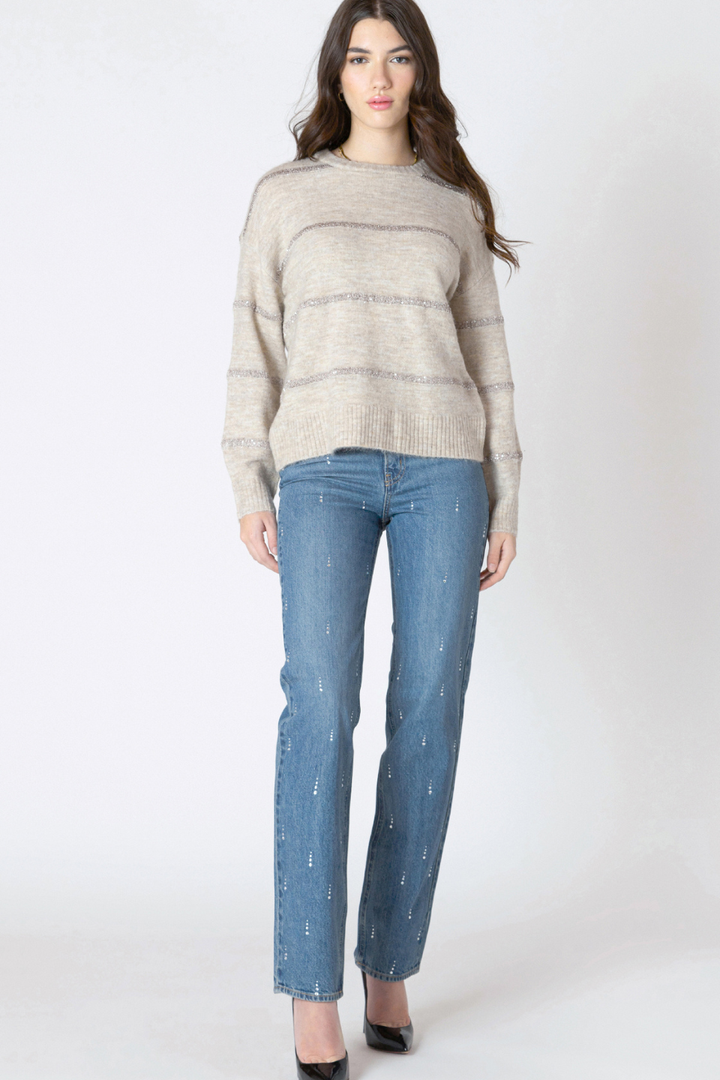 Opal Sequin Stripe Sweater