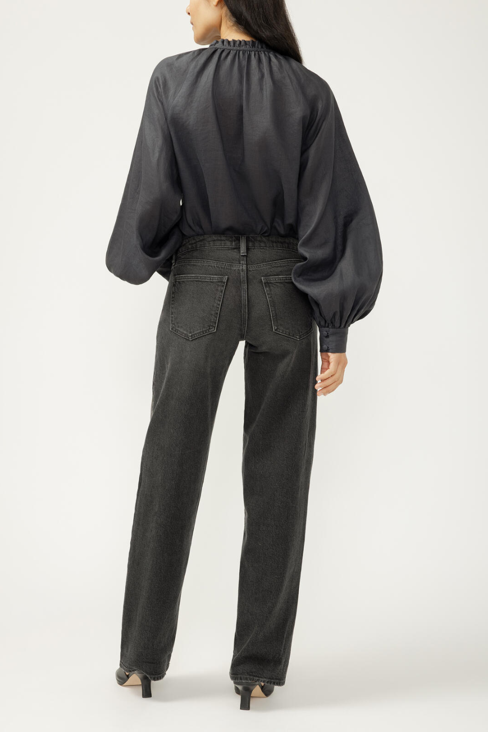 Loose & Low Rise Straight Leg Jeans