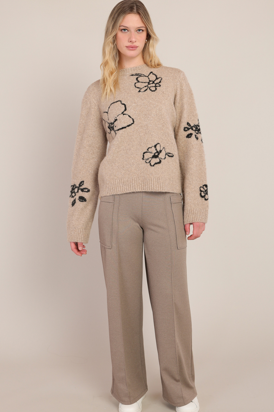 Room 34 Poppy Floral Crewneck Sweater