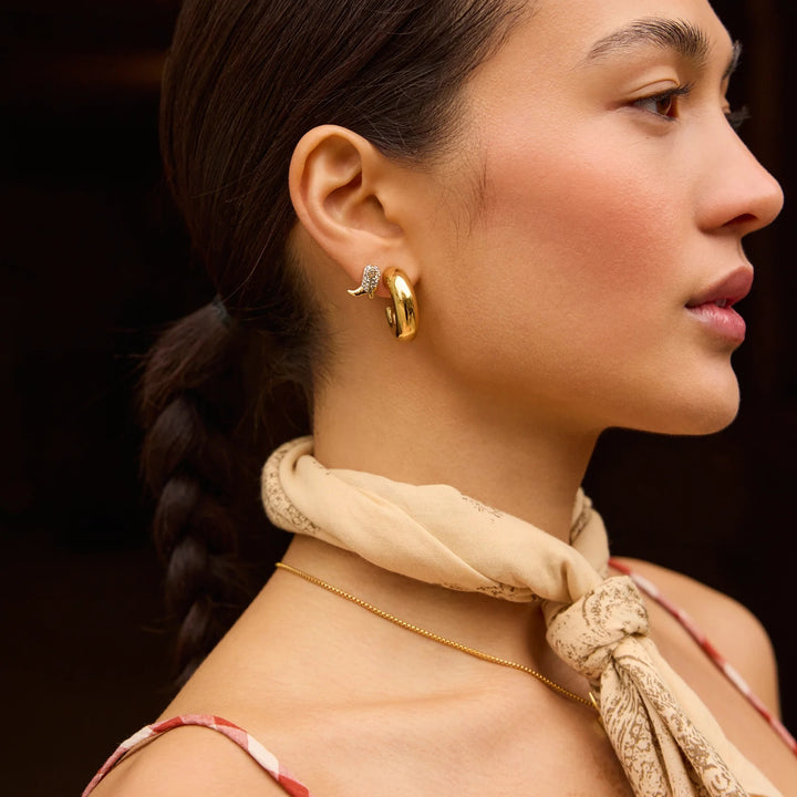 Ride Boot Sparkle Stud Earrings