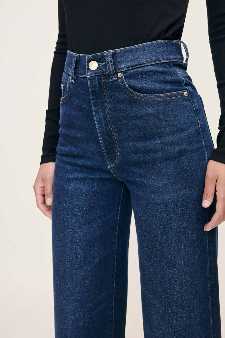 DL1961 Hepburn Wide Leg High Rise Vintage 32" Jeans