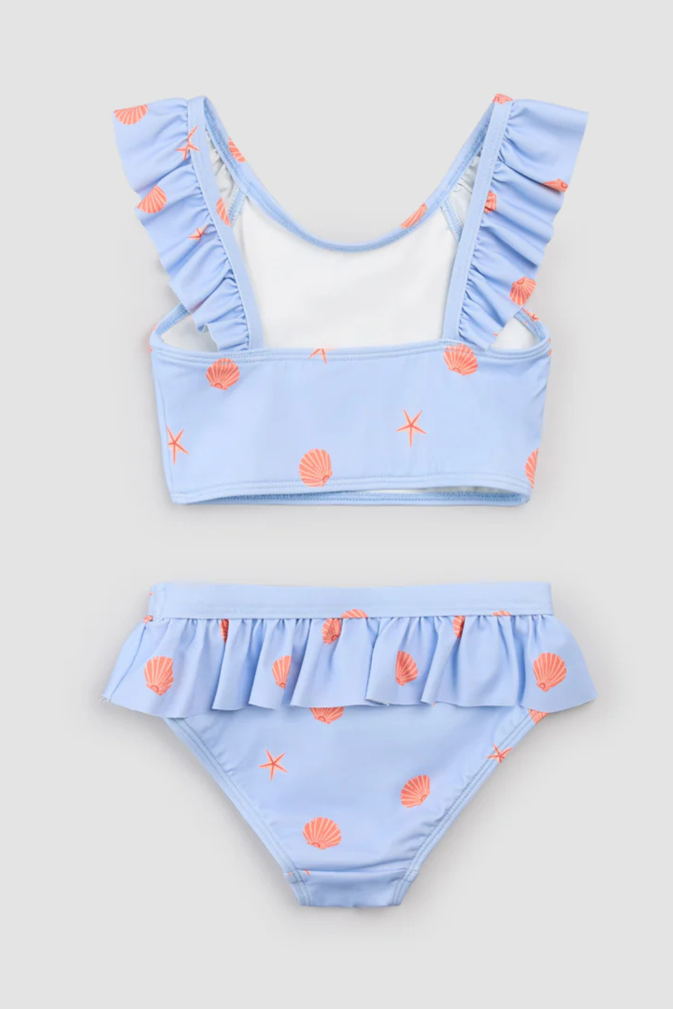 Shells Print on Light Blue Bikini - Hot Peppers Clothing