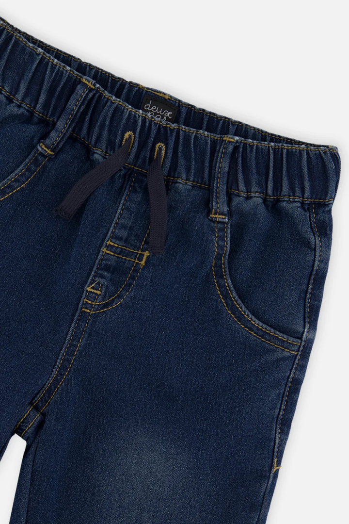 Deux Par Deux French Terry Denim Jogger Pants