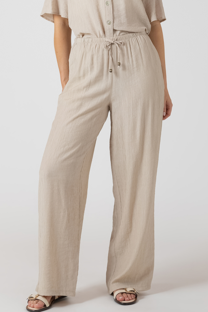Dex Dune Drawstring Wide Pant - Hot Peppers Clothing