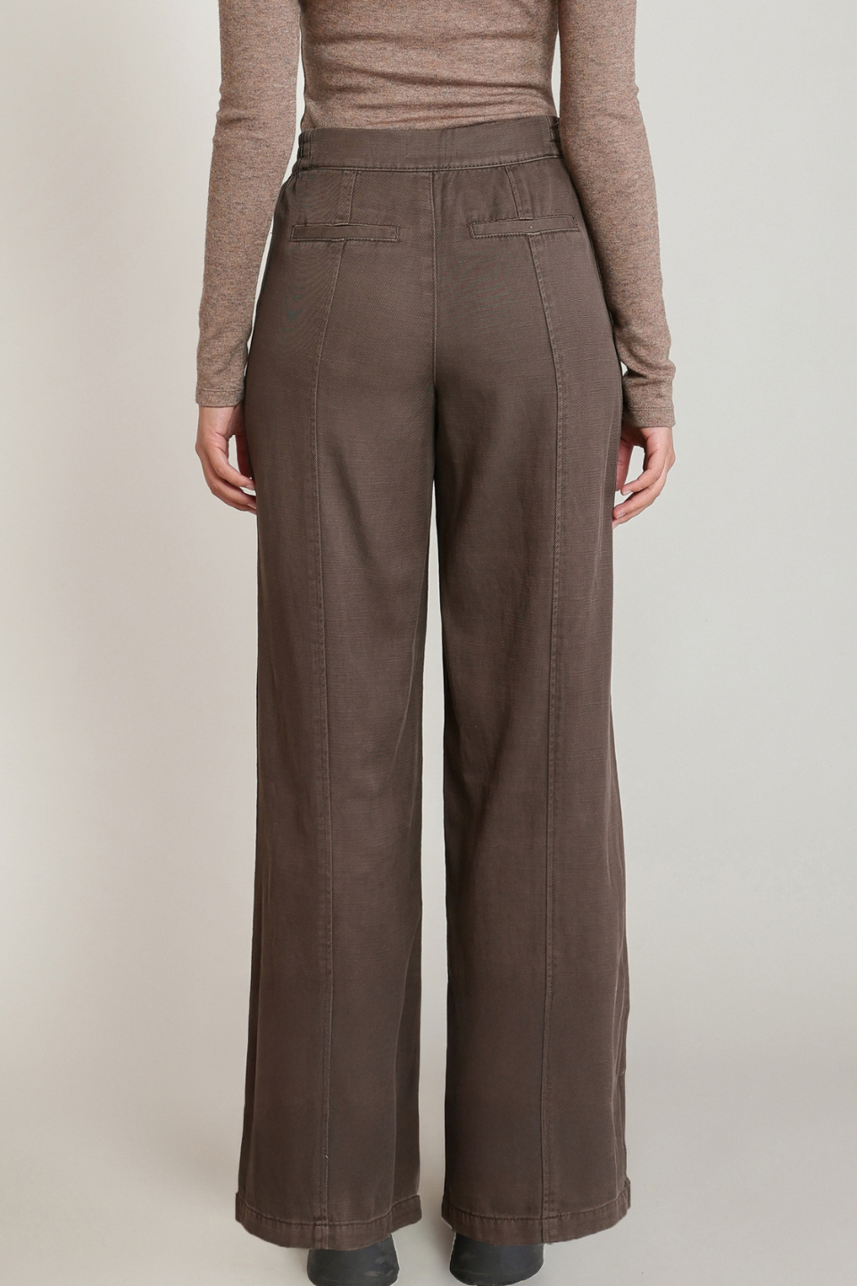 Dex Talia Wide-Leg Twill Pant