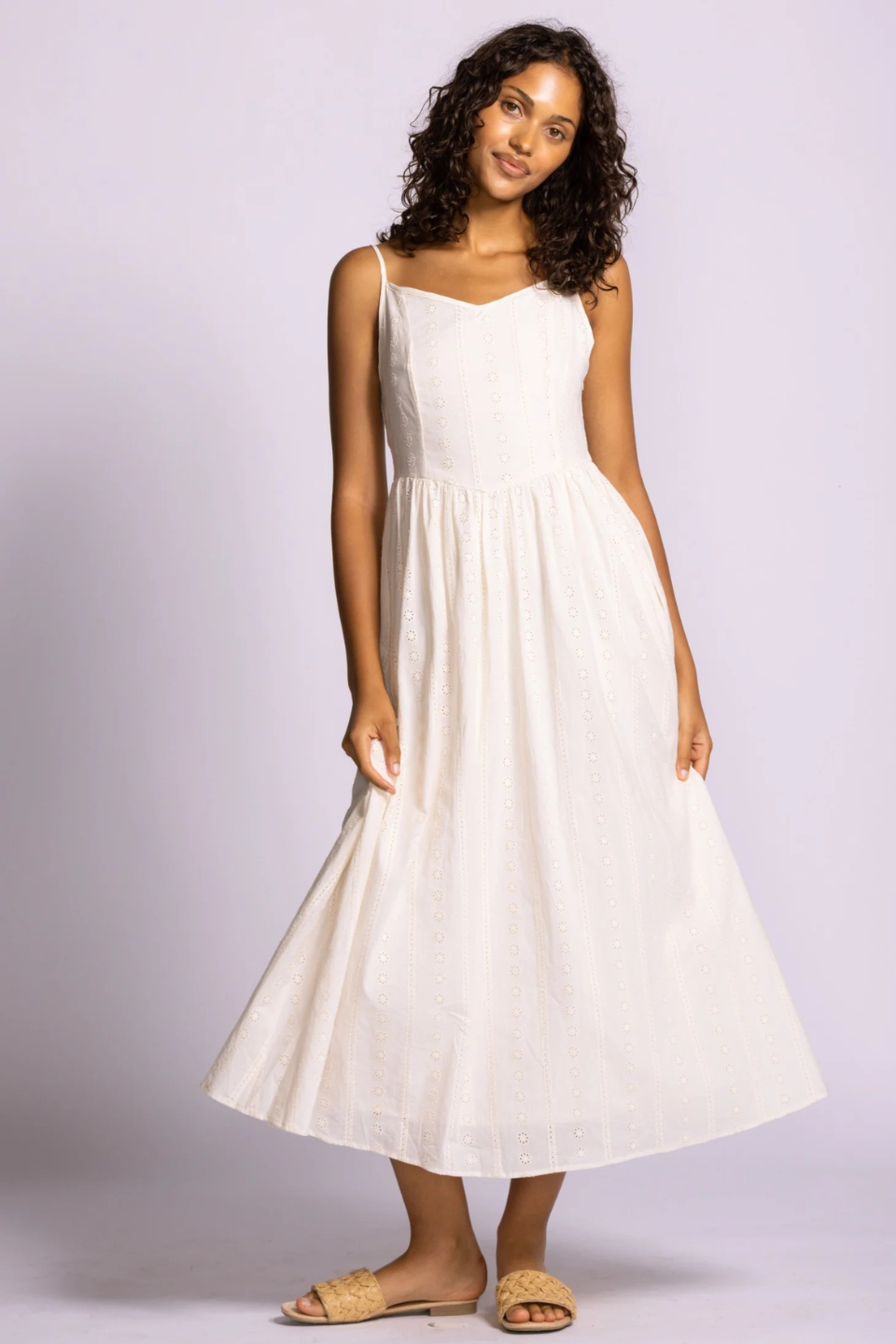 Pink Martini Farmdale Dress Beige PINK MARTINI