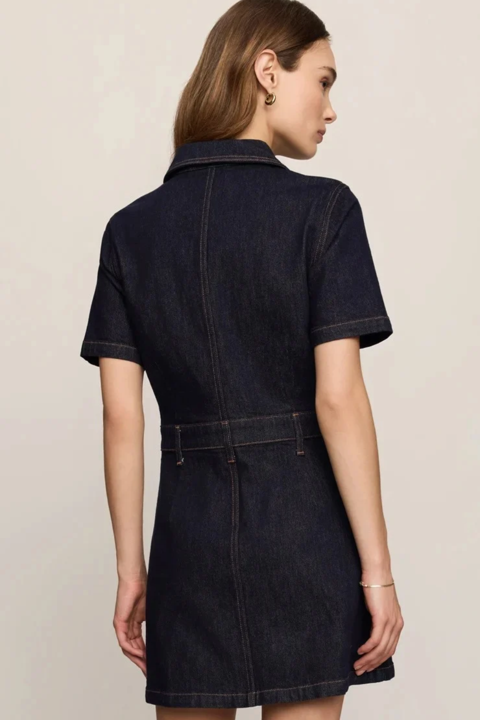Z Supply Crush Denim Mini Dress