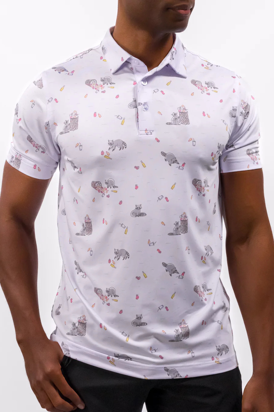 Waggle Bev Cart Bandit Men's Polo WAGGLE