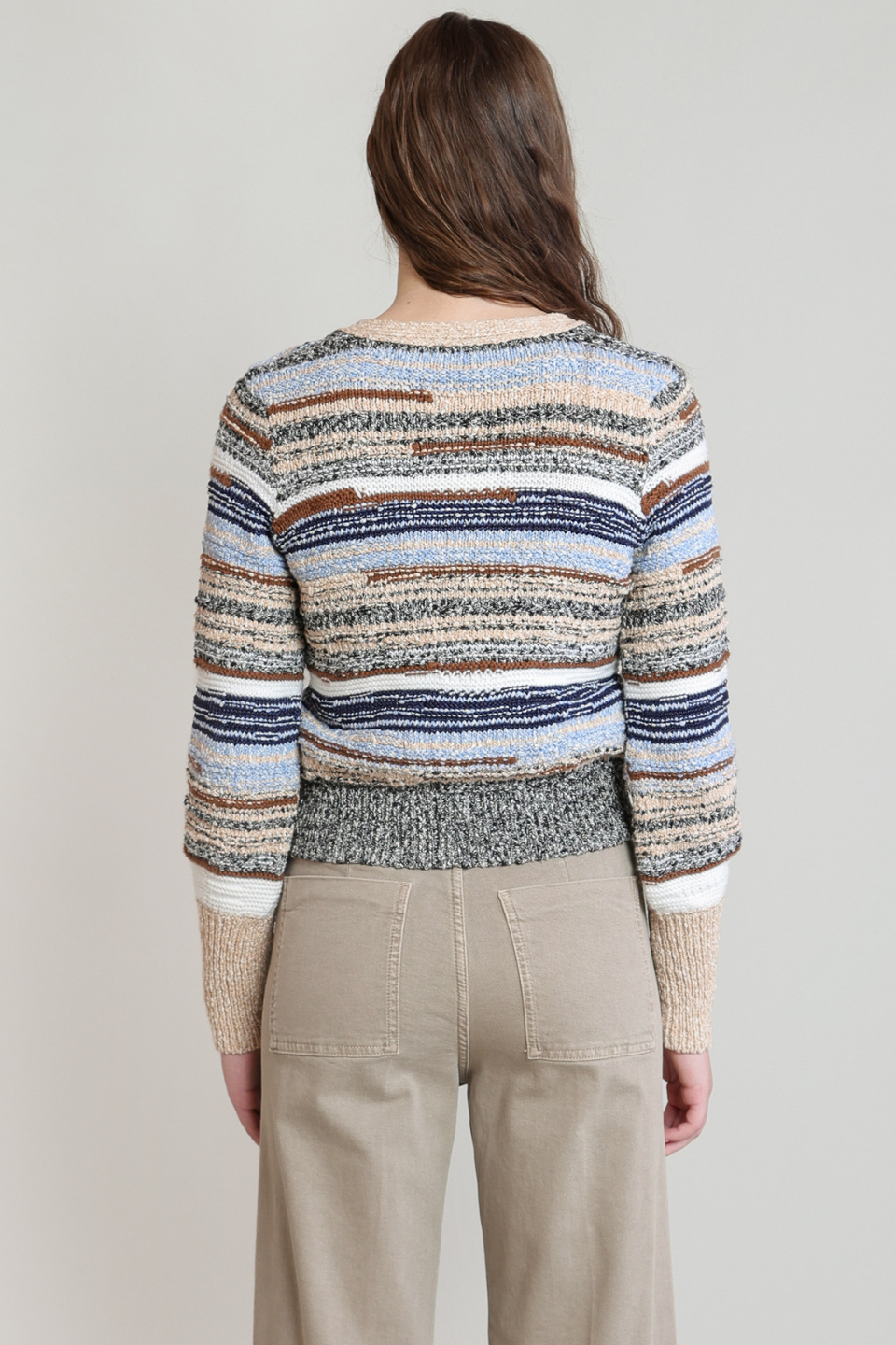 Dex Francy Melange Striped Cardigan