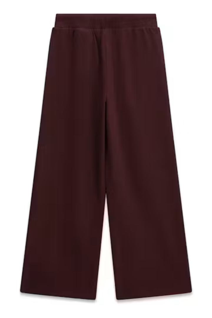 Guess Girls French Terry Palazzo Active Pants - Deep Maroon