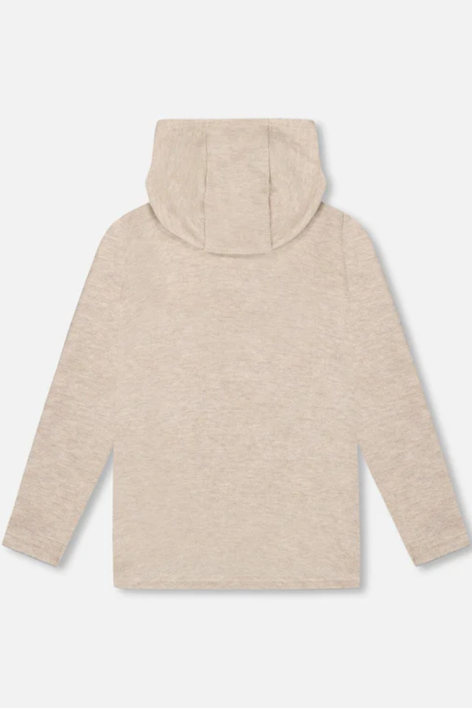 Long-sleeved hoodie in brushed jersey