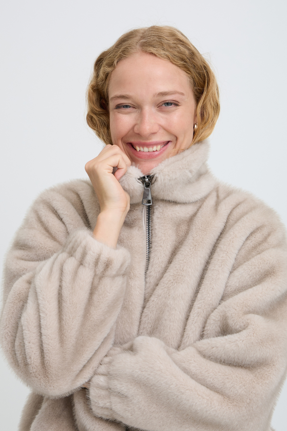 b.young Cornilla Teddy Jacket