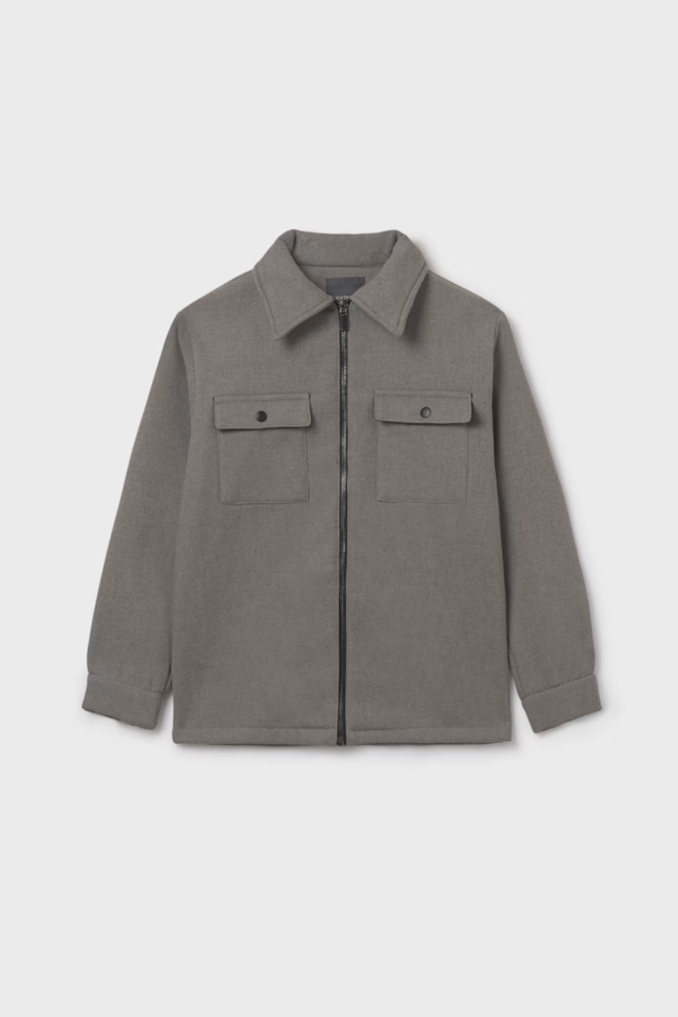 Collar Jacket in Grey