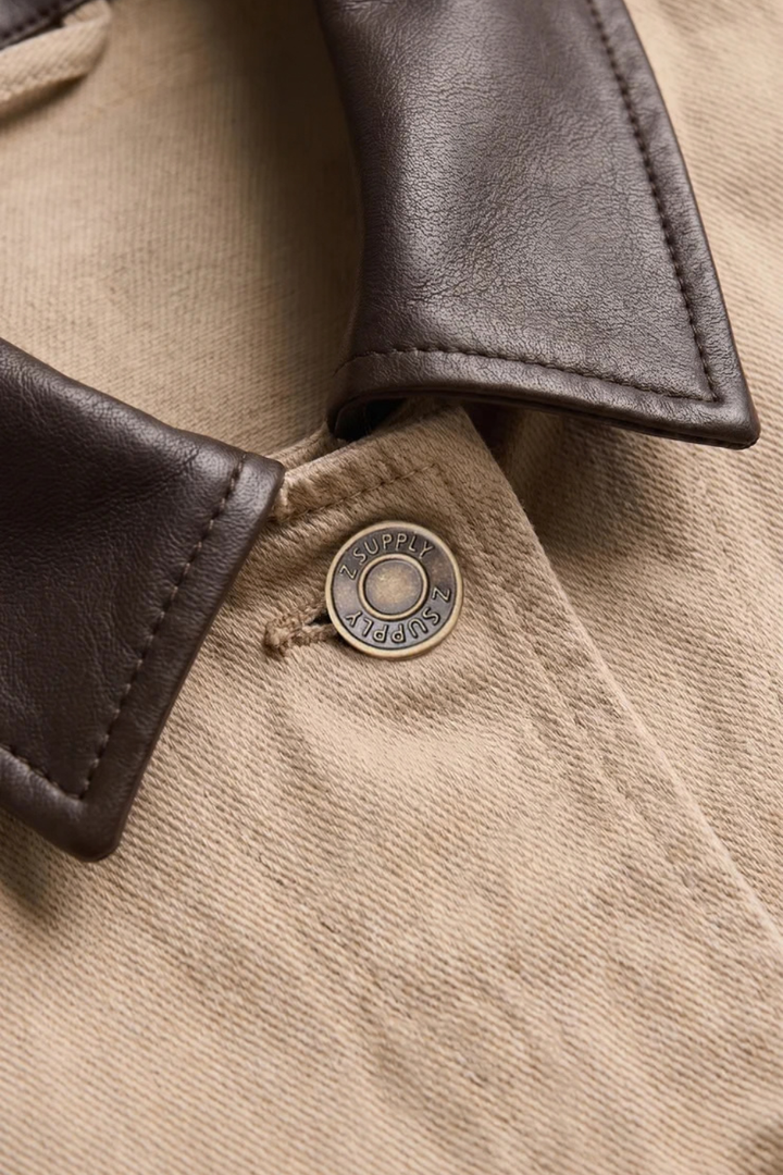 Z Supply Rey Cropped Denim Chore Jacket