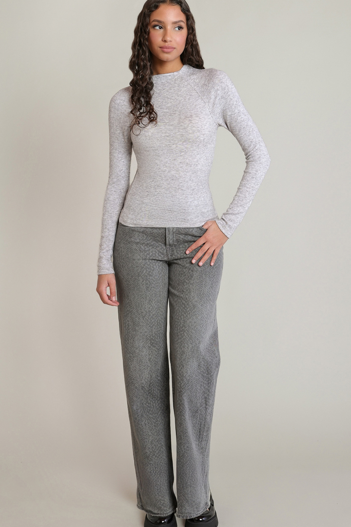 Dex Cleo Snake-Print Straight-Leg Jeans