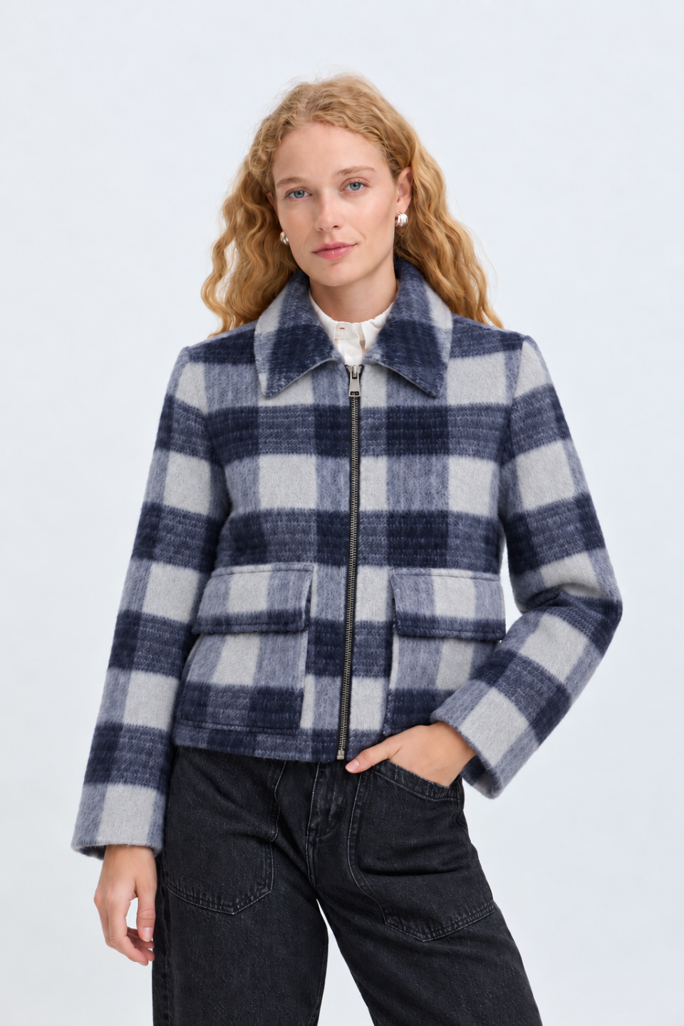b.young Cisoma Check Jacket