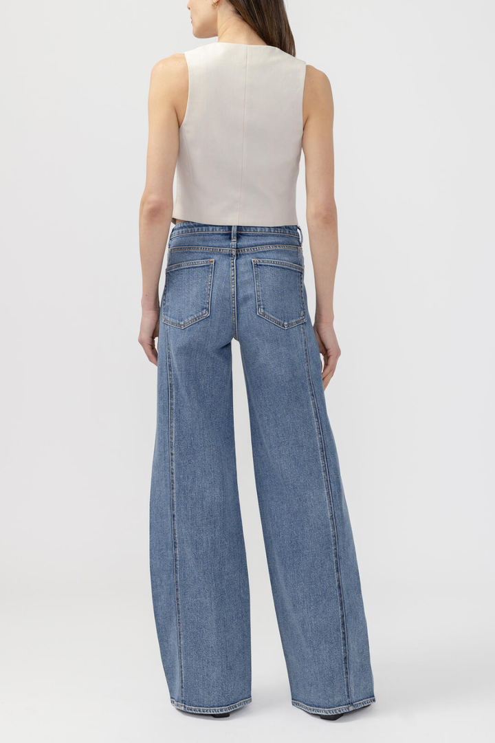 Silver Isibister Wide Leg Jeans