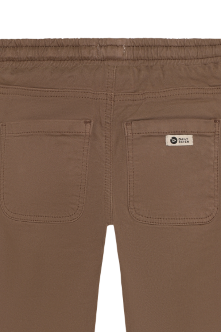 Daily Seven Trousers Straight Fit - Almond Brown