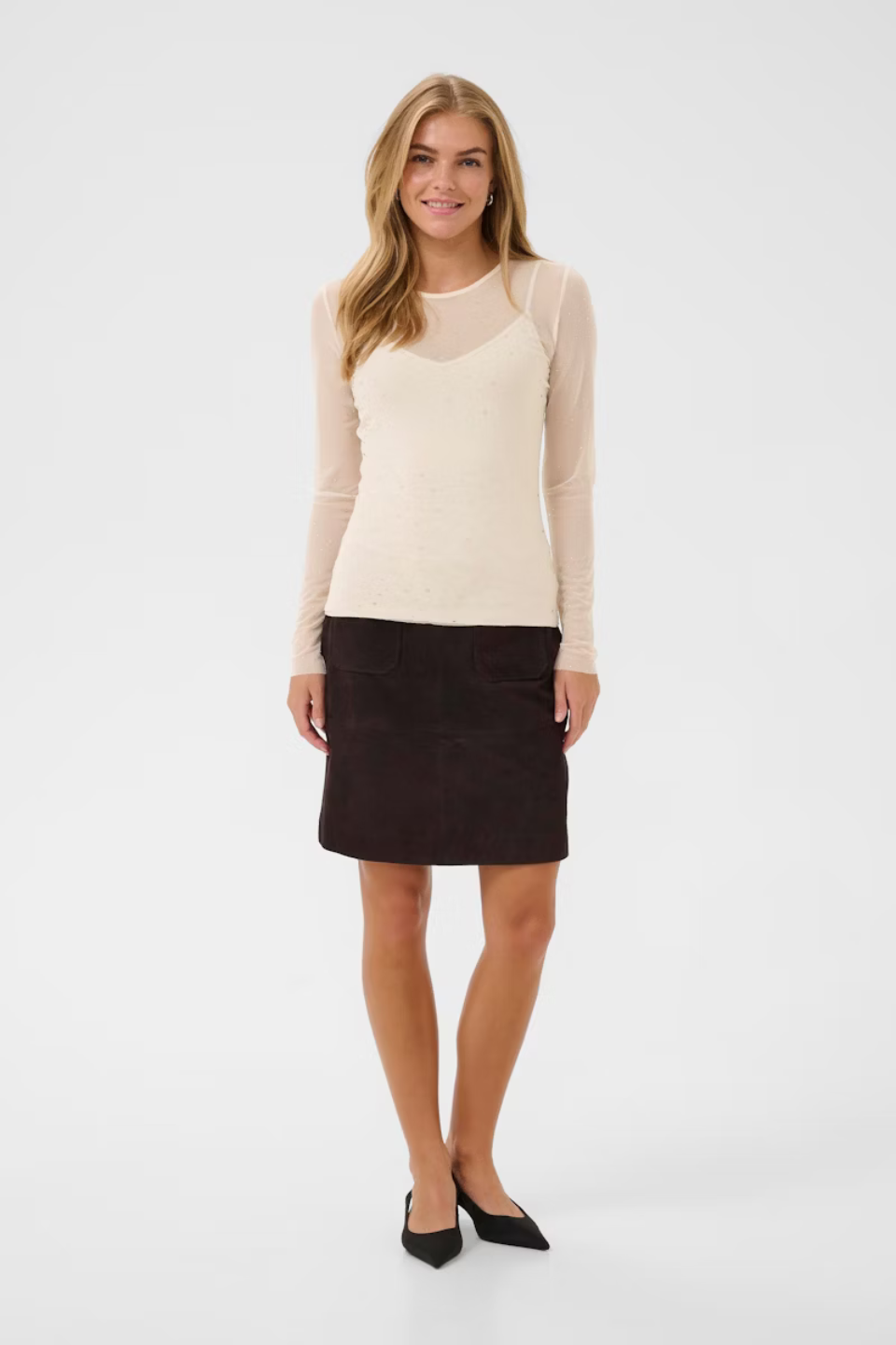 Stinna T-shirt in Turtledove