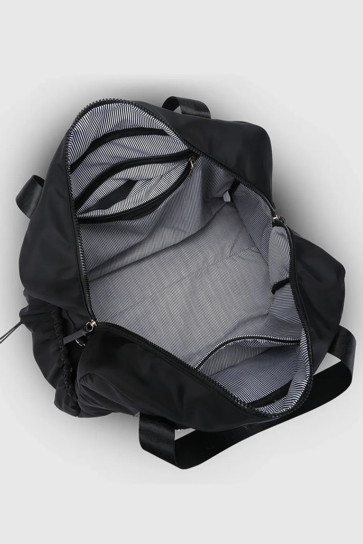 Jenn Nylon Travel Bag in Black