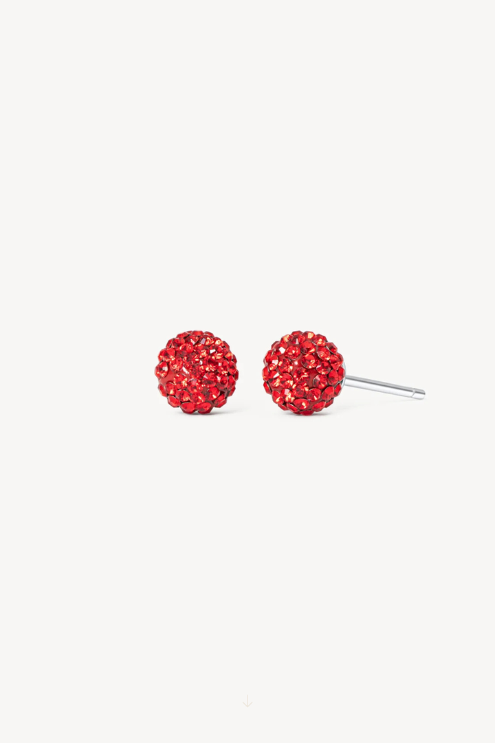 Red Velvet Sparkle Ball™ Mini Stud Earrings