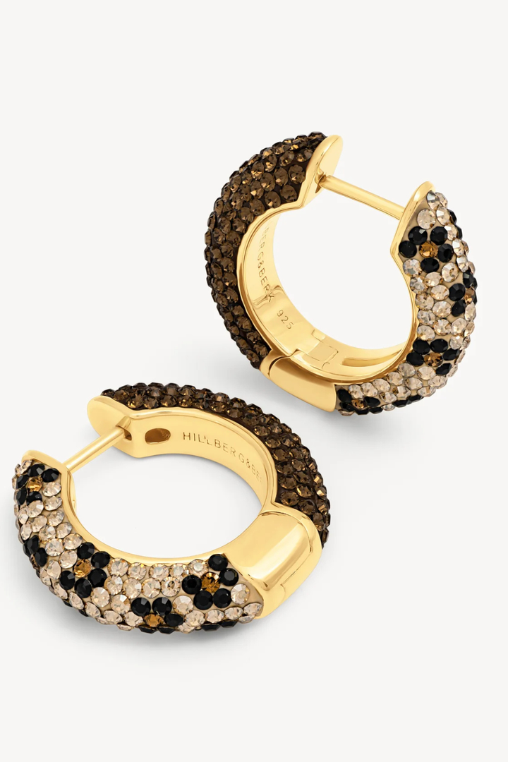 HILLBERG &amp; BERK Medium Reversible Sparkle Hoop Earrings
