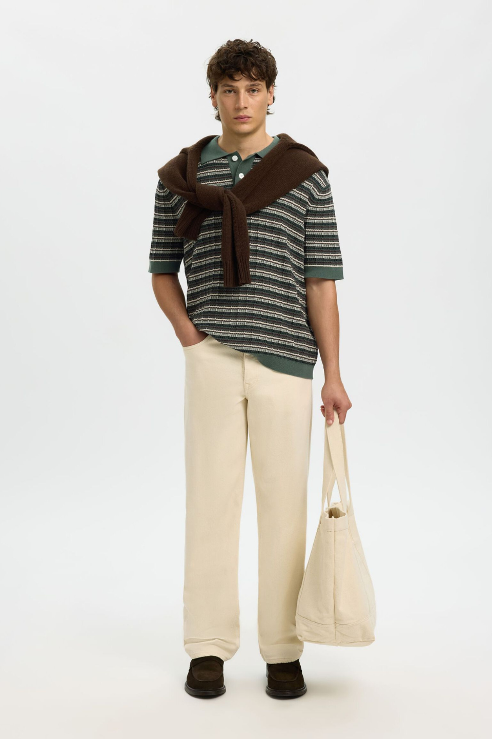 STRUCTURED KNITTED POLO SHIRT - Hot Peppers Clothing