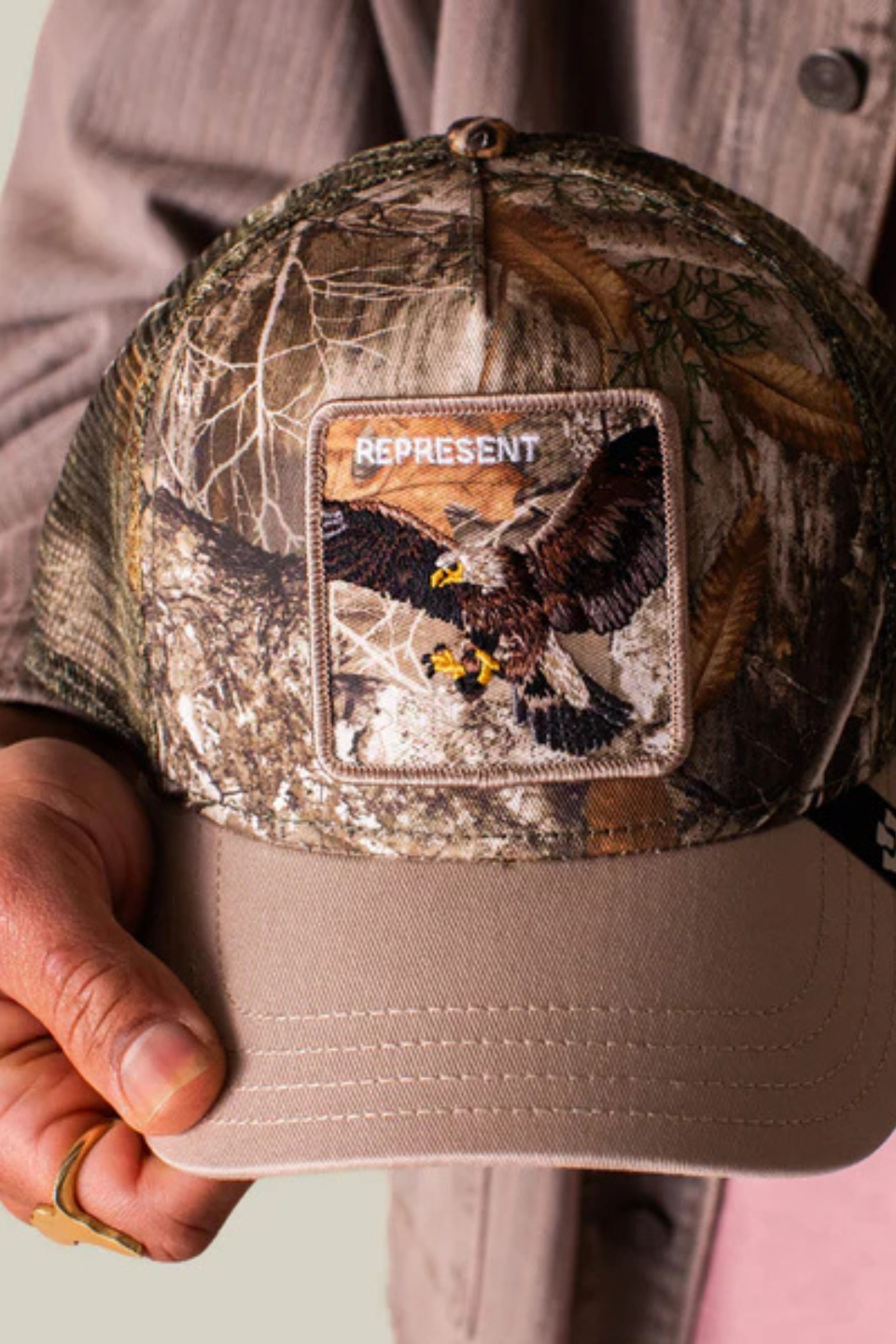 Realtree Edge Represent Eagle - Hot Peppers Clothing