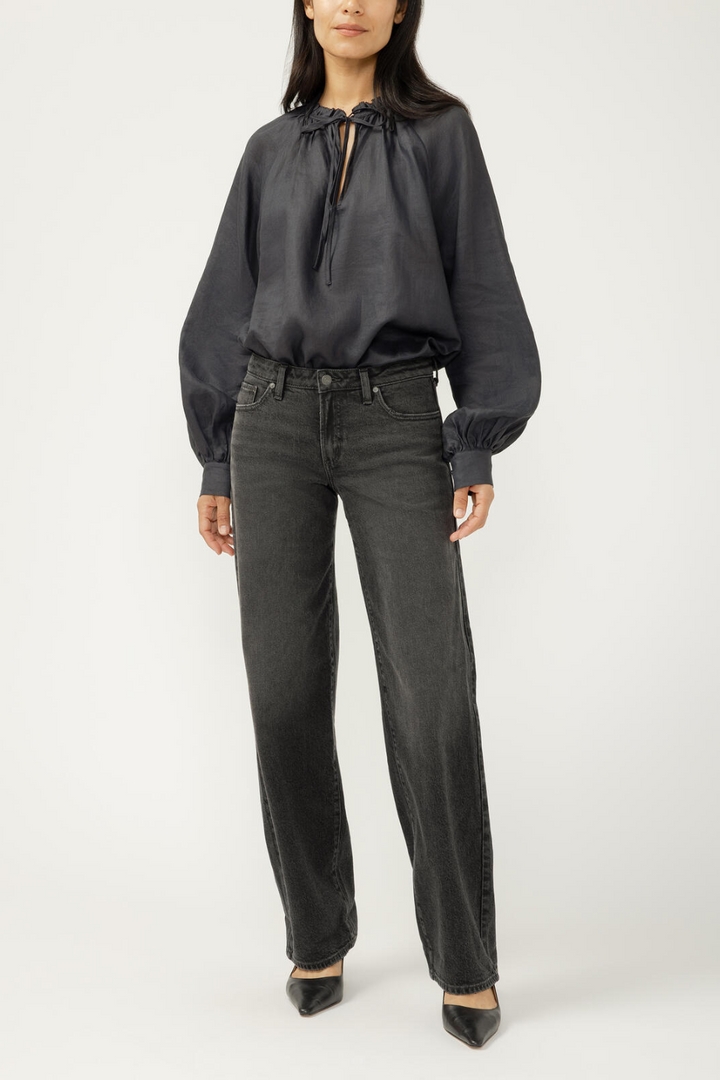 Loose & Low Rise Straight Leg Jeans