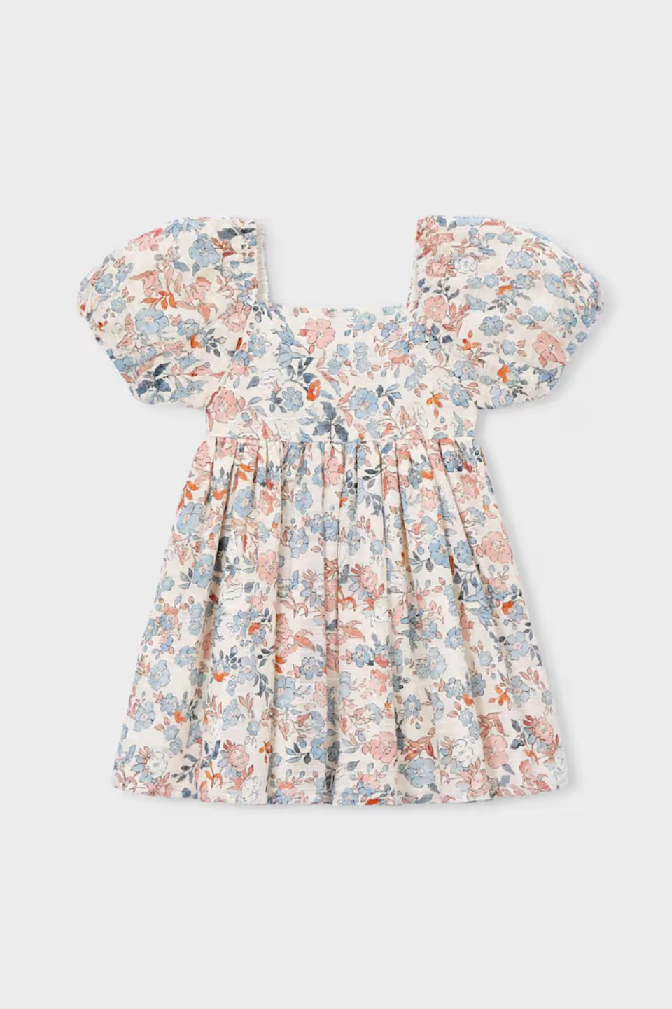 Puff Sleeve Floral Dress