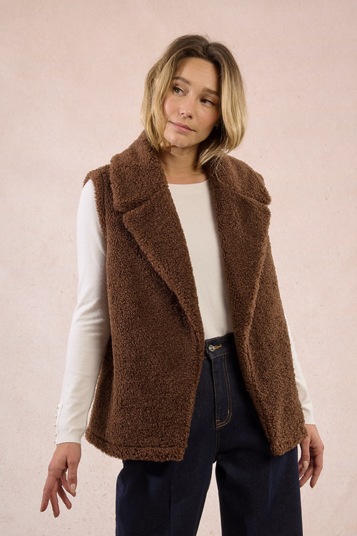 Faux Sheepskin Vest