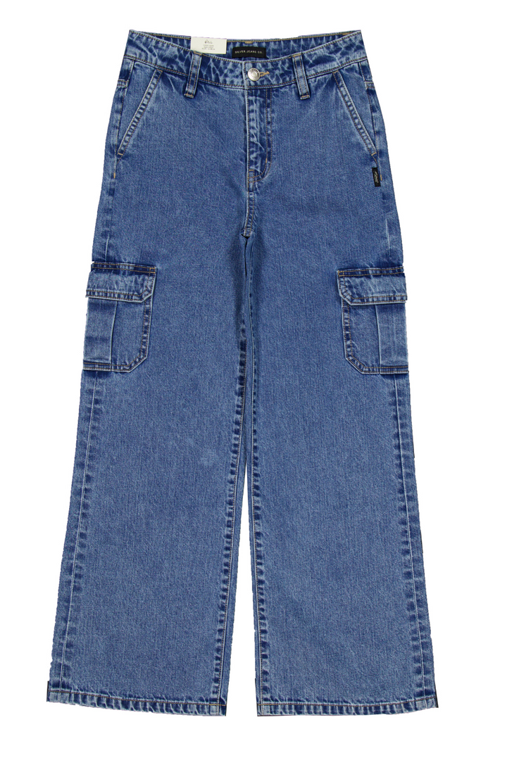 Olivia High-Rise Wide-Leg Cargo Jean