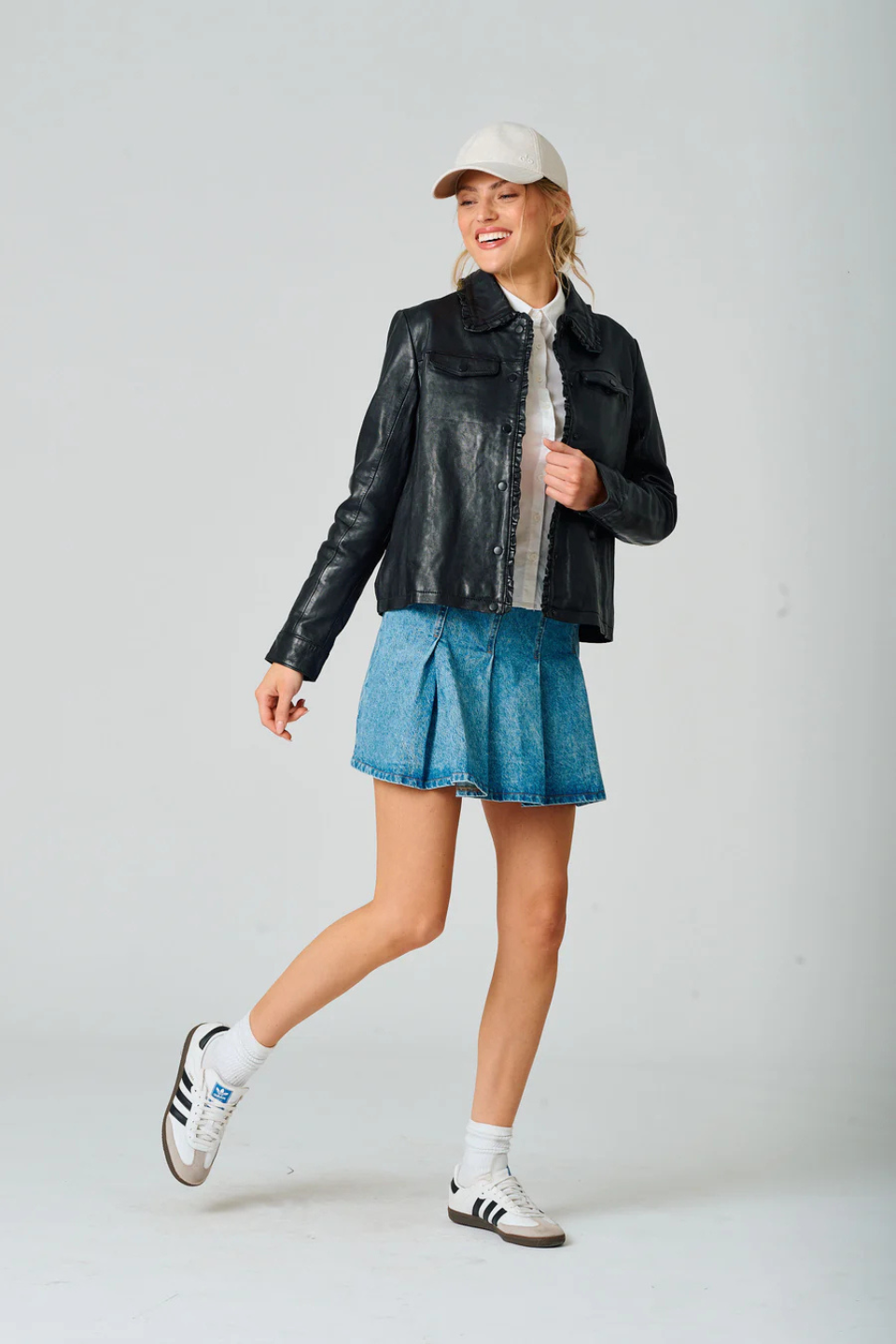 Limma CF Leather Jacket - Hot Peppers Clothing