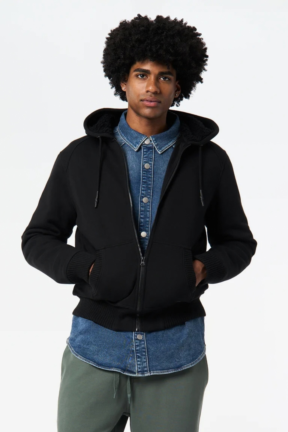 Buffalo Fasox Sherpa Lined Full-Zip Hoodie