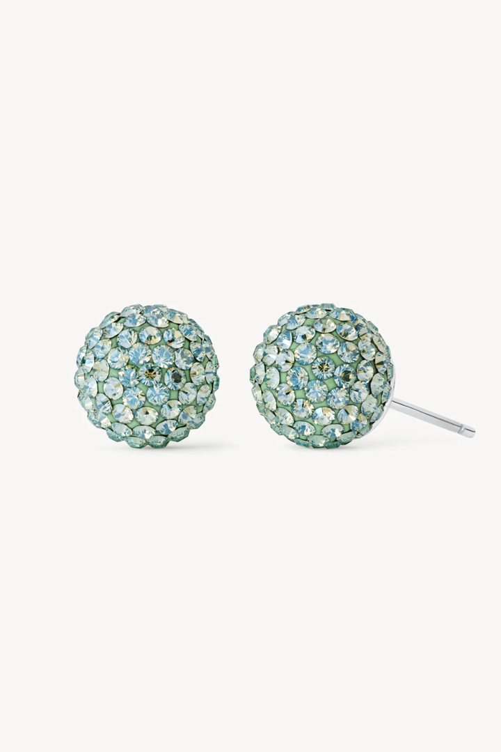 HILLBERG &amp; BERK Pistachio Medium Sparkle Ball™ Stud Earrings HILLBERG &amp; BERK