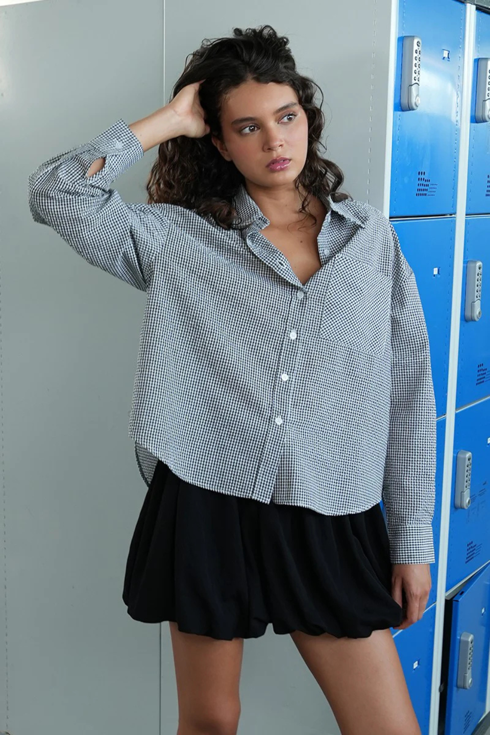 Gingham Shirt - Hot Peppers Clothing