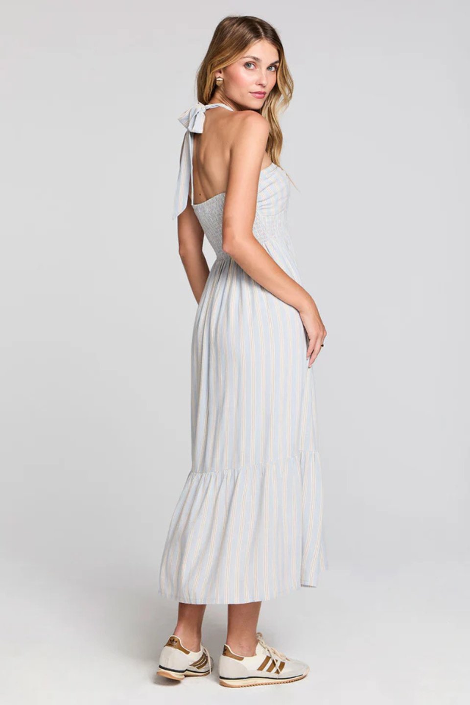 Saltwater Luxe Maesyn Capri Blue Midi Dress Saltwater Luxe