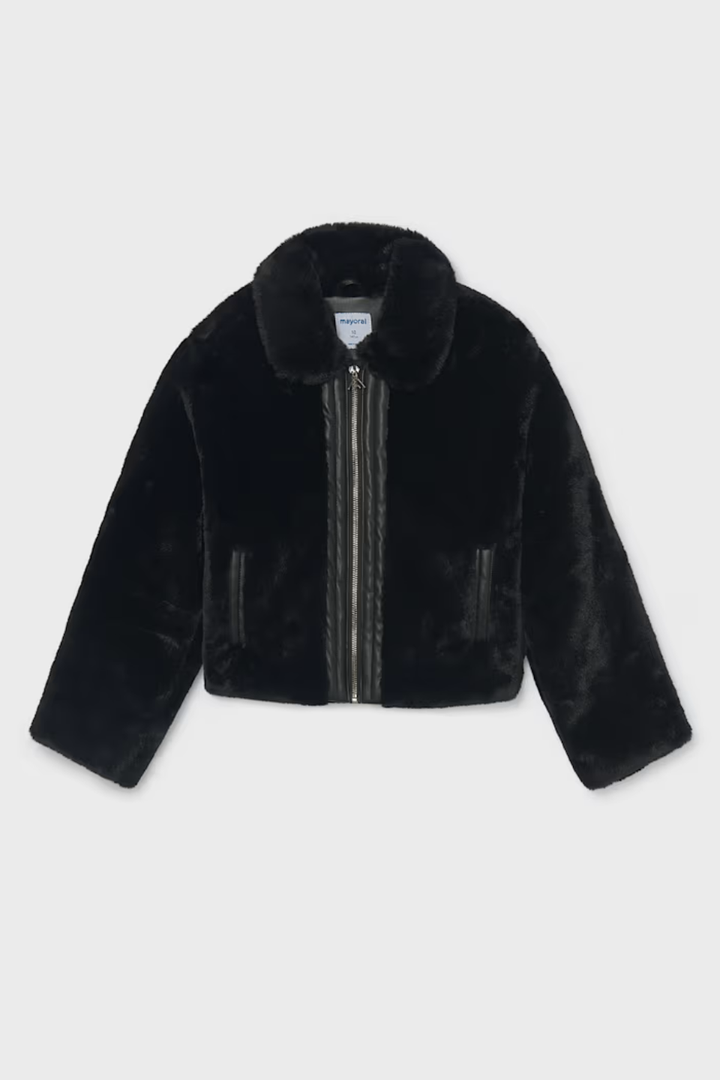 Mayoral Girl Faux Fur Coat