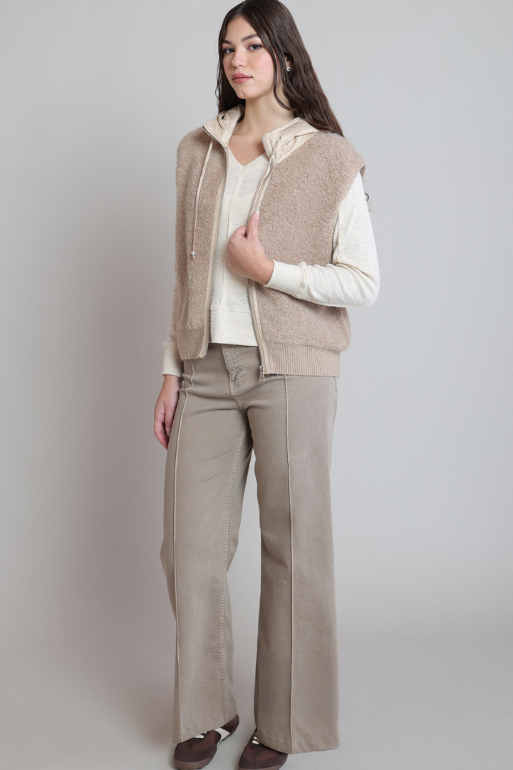 Dex Gia Hooded Boucle Vest