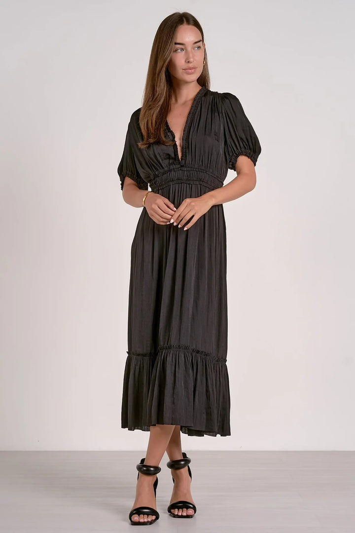 Midi V-Neck Dress