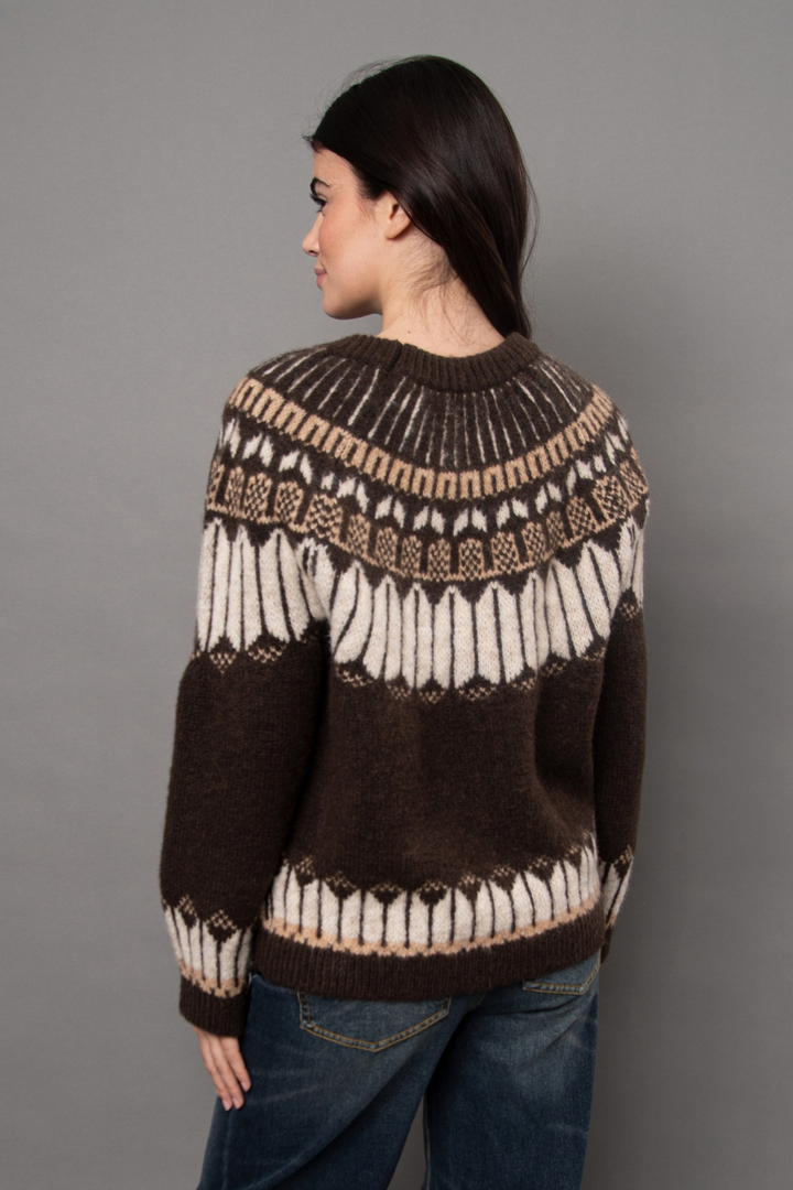 RD Style Sarafina Long Raglan Sleeve Crew Neck Pullover