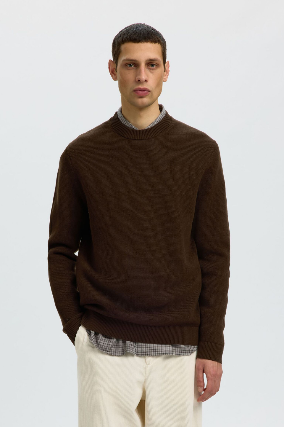 Selected Homme Organic Cotton Crewneck Pullover