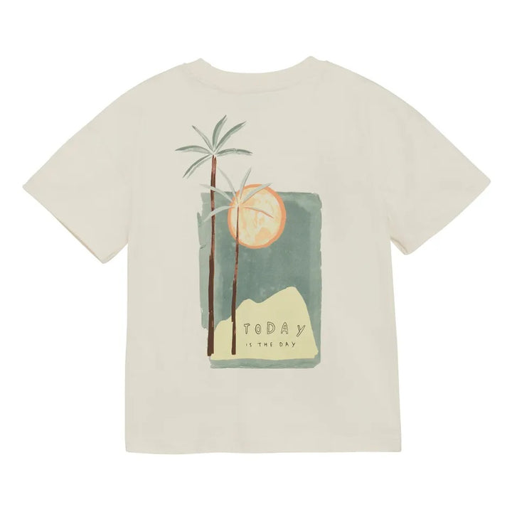 Organic Cotton Essential Egret Palm Tee