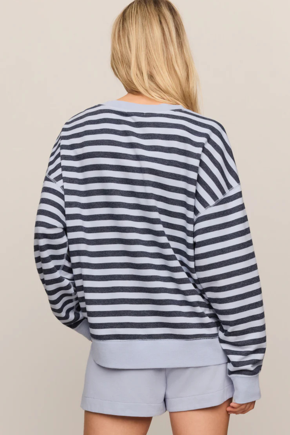 Z Supply Everyday French Terry Striped Crew