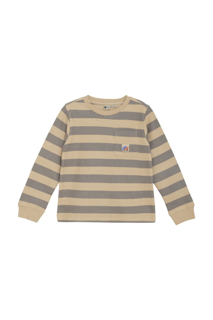 T-shirt Longsleeve Stripe | Latte Sand
