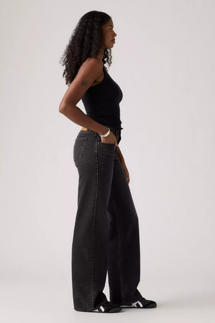 Low Loose Jeans in Tech Storm