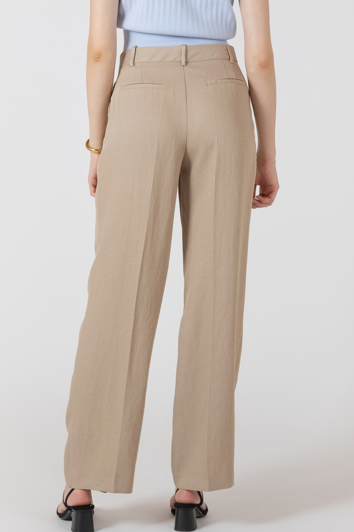 Black Tape Miller Pleat Detail Straight Pant - Hot Peppers Clothing