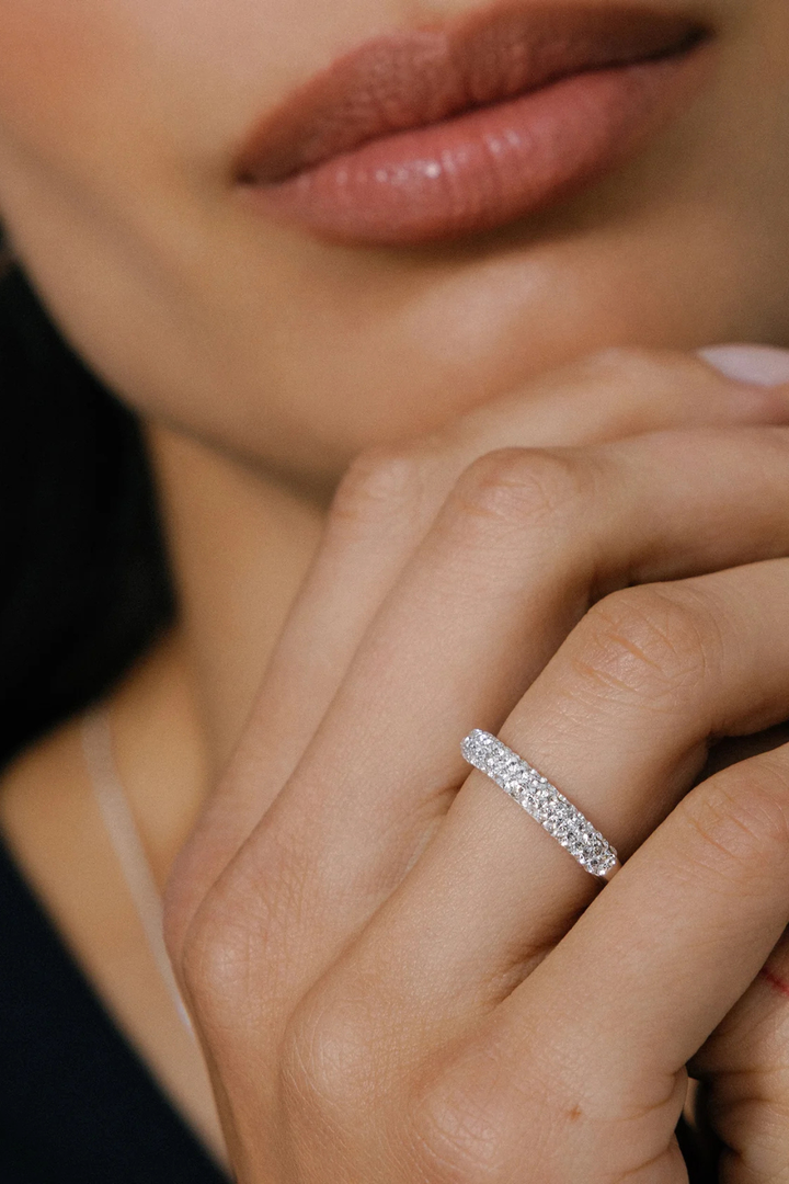 HILLBERG &amp; BERK Sparkle Stacker Ring